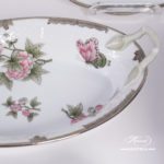 Dinner Set for 6 Persons - Herend Queen Victoria Platinum VBOG-X1-PT pattern. Herend porcelain hand painted. Tableware