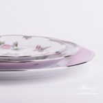 Place Setting 3 Pieces - Herend Queen Victoria Platinum VBOG-X1-PT pattern. Herend porcelain hand painted. Tableware