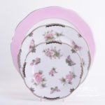 Place Setting 3 Pieces - Herend Queen Victoria Platinum VBOG-X1-PT pattern. Herend porcelain hand painted. Tableware