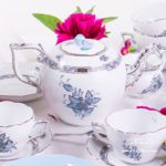 Tea Set for 6 Persons - Herend Chinese Bouquet Turquoise / Apponyi ATQ3-PT pattern. Herend fine china hand painted. Tableware