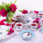Tea Set for 6 Persons - Herend Chinese Bouquet Turquoise / Apponyi ATQ3-PT pattern. Herend fine china hand painted. Tableware
