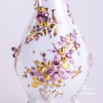 Fancy Jug w. Flower Applications 7598-0-66 CD1 Special Natural Colour pattern. Herend fine china. Hand painted ornaments