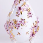 Fancy Jug w. Flower Applications 7598-0-66 CD1 Special Natural Colour pattern. Herend fine china. Hand painted ornaments