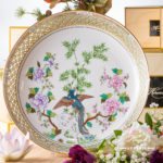 Ornamental Plate 7499-0-00 SP840 Special Phoenix pattern. Herend fine china and hand painted. Round shaped Ornaments