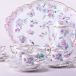 Coffee / Espresso Set for 6 Persons - Herend Royal Garden Turquoise EVICT2 and EVICTF2 patterns. Herend fine china  hand painted. Tableware