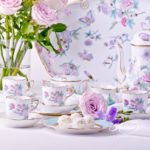 Coffee / Espresso Set for 6 Persons - Herend Royal Garden Turquoise EVICT2 and EVICTF2 patterns. Herend fine china  hand painted. Tableware