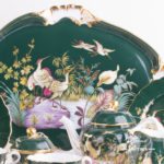 Tea Set for 2 Persons - Herend SP1058 Special Green design. Herend fine china. Hand painted tableware. Limited Edition