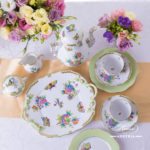 Coffee  Set for 2 Persons - Herend Queen Victoria VBO decor. Herend porcelain hand painted. Tableware. Coffee Cup 706-0-00 VBO