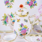 Coffee Set for 2 Persons - Herend Queen Victoria VBO decor. Herend porcelain hand painted. Tableware. Coffee Cup 706-0-00 VBO