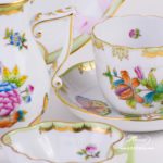 Coffee Set for 2 Persons - Herend Queen Victoria VBO decor. Herend porcelain hand painted. Tableware. Coffee Cup 706-0-00 VBO