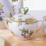 Coffee / Espresso Set for 2 Persons - Herend Queen Victoria VBO decor. Herend porcelain hand painted. Tableware. Coffee Cup 709-0-00 VBO