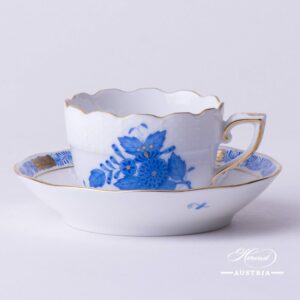 Apponyi Espresso Cup with Saucer - Blue