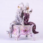 Carnival / Clowns Figurine 15028-0-00 ZOVT-1 Oriental design. Herend fine china. Hand painted ornaments