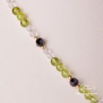 Turtle Necklace 15529-0-47 VHBR1 Light Brown Fish scale design. Herend fine china. Hand painted ornaments. Onyx, Olivine and Mountain Crystal pearls