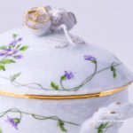 Sugar Basin w. Rose Knob 6012-0-09 IA Imola design. Classic Herend pattern. Herend fine china. Hand painted tableware