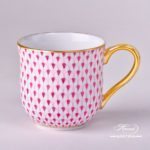 Universal Cup / Milk Mug 2739-0-00 VHP Purple Fish scale design. Herend fine china. Hand painted tableware. Modern pattern