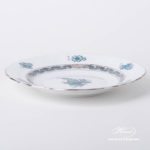 Dessert Plate 1518-0-00 ATQ3-PT Chinese Bouquet Turquoise / Apponyi ATQ3-PT pattern. Turquoise w. Platinum design. Herend fine china. Hand painted tableware