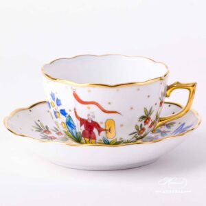 Tea Cup with Saucer - Oriental Showmen - Asian Garden