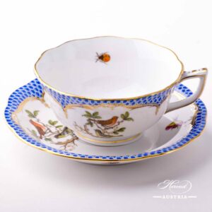 Rothschild Bird Blue Fish Scale - Tea Cup