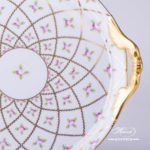 Cake Plate with Handles 2315-0-00 SPROG Sevres Roses design. Herend porcelain. Hand painted tableware