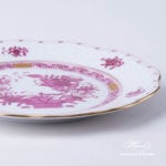 Dessert Plate 517-0-00 FP Indian Basket Purple design. Herend fine china. Hand painted tableware