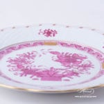 Dessert Plate 517-0-00 FP Indian Basket Purple design. Herend fine china. Hand painted tableware