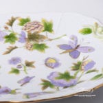 Cake Plate with Handle 430-0-00 EVICT1 Royal Garden Green Flower and Butterfly pattern. Herend fine china hand painted. Tableware