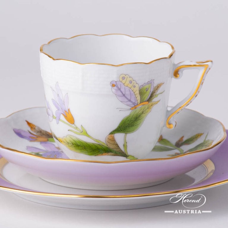 Hadik Coffee Cup with Dessert Plate for 2 Persons Herend Porcelain