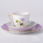 Coffee Mini Set - Herend Royal Garden Green Flower EVICTF1 and CL1 patterns. Herend fine china hand painted. Tableware