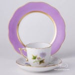 Coffee Mini Set - Herend Royal Garden Green Flower EVICTF1 and CL1 patterns. Herend fine china hand painted. Tableware