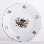 Dessert Plate 519-0-00 CHTM Hunter Trophies pattern. Wild Boar motif. Herend fine china. Hand painted tableware