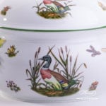 Soup Tureen w. Mushroom Knob 3777-0-20 CHTM Hunter Trophies pattern. Herend fine china. Hand painted tableware