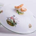 Soup Tureen w. Mushroom Knob 3777-0-20 CHTM Hunter Trophies pattern. Herend fine china. Hand painted tableware