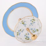 Cake Stand 2 Tier 20308-0-92 GY8 Nyon / Morning Glory pattern. Rich gilded pattern. Herend fine china hand painted. Tableware