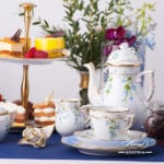 Coffee Set for 2 Persons - Herend Nyon / Morning Glory pattern. Rich gilded pattern. Herend fine china hand painted. Tableware