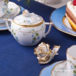 Coffee Set for 2 Persons - Herend Nyon / Morning Glory pattern. Rich gilded pattern. Herend fine china hand painted. Tableware