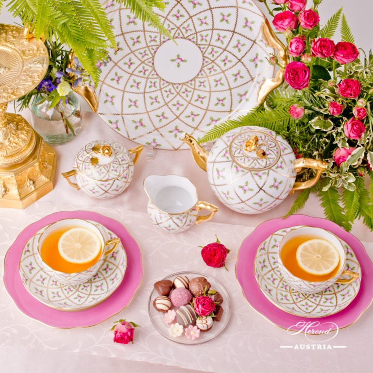 VictoriaA Tea Cup and Saucer Herend Porcelain Herend Austria