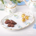 Tea Set for 1 Person - Herend Nyon / Morning Glory pattern. Rich gilded pattern. Herend fine china hand painted. Tableware