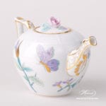 Mini Tea Pot w. Rose Knob 608-0-09 EVICT2 Royal Garden design. Classic Herend design. Herend fine china. Hand painted tableware
