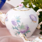 Mini Tea Pot w. Rose Knob 608-0-09 EVICT2 Royal Garden design. Classic Herend design. Herend fine china. Hand painted tableware