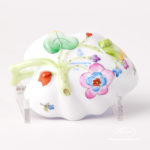 Sugar Bowl 2492-0-00 VE-FB Queen Victoria on Blue Background design. Classic Herend design. Herend fine china. Hand painted tableware