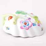 Sugar Bowl 2492-0-00 VE-FB Queen Victoria on Blue Background design. Classic Herend design. Herend fine china. Hand painted tableware