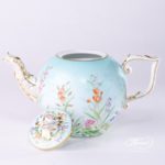 Tea Pot w. Twisted Knob 20605-0-06 QS Four Seasons pattern. Herend porcelain