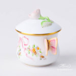 Herend Creamer / Cream Cup w. Lid 2385-0-91  EDENP design. Herend fine china