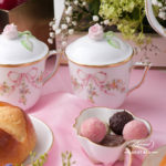 Herend - Tea / Coffee Cup w. Saucer and Lid 20705-0-09 EDENP Eden Pink design. Herend fine china