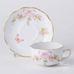 Herend - Tea Cup w. Saucer 20724-0-00  EDENP Eden Pink design. Herend fine china
