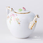 Herend - Tea Pot w. Rose Knob 20606-0-09 EDENP Eden Pink design. Herend fine china