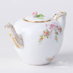 Herend - Tea Pot w. Rose Knob 20606-0-09 EDENP Eden Pink design. Herend fine china