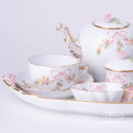 Tea Set for 2 People - Herend Eden Pink - EDENP pattern. Herend fine china