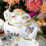 Herend Old QUEEN VICTORIA tea set - Teapot closeup. Herend Hand-painted.